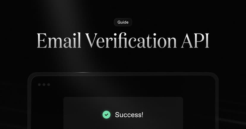 The Email Verification API
